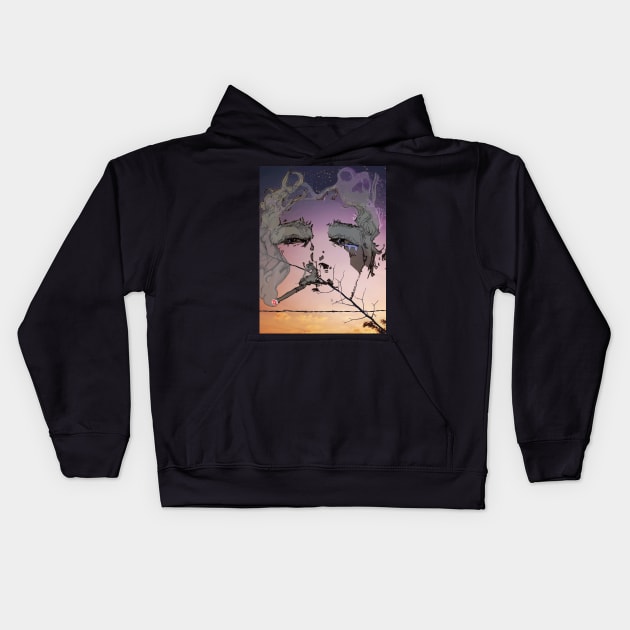 Smoke and Mirrors Kids Hoodie by Shadow Clothes